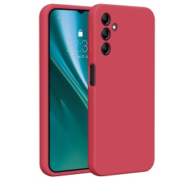 Nakładka Etteri Silicone Case do Samsung Galaxy A14 malinowa