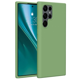 Nakładka Etteri Silicone Case do Samsung Galaxy S22 Ultra jasnozielona