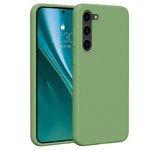 Nakładka Etteri Silicone Case do Samsung Galaxy S23 Plus jasnozielona