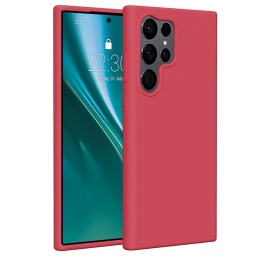 Nakładka Etteri Silicone Case do Samsung Galaxy S23 Ultra malinowa