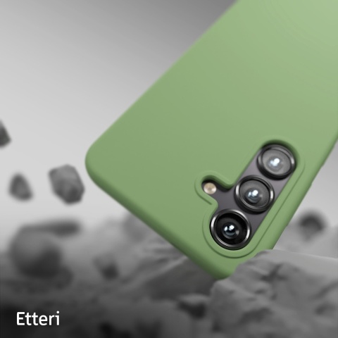 Nakładka Etteri Silicone Case do Samsung Galaxy S24 FE jasnozielona