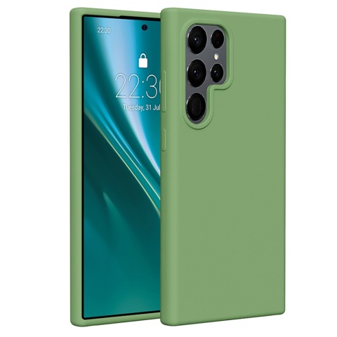 Nakładka Etteri Silicone Case do Samsung Galaxy S24 Ultra jasnozielona