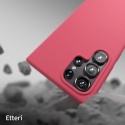 Nakładka Etteri Silicone Case do Samsung Galaxy S24 Ultra malinowa