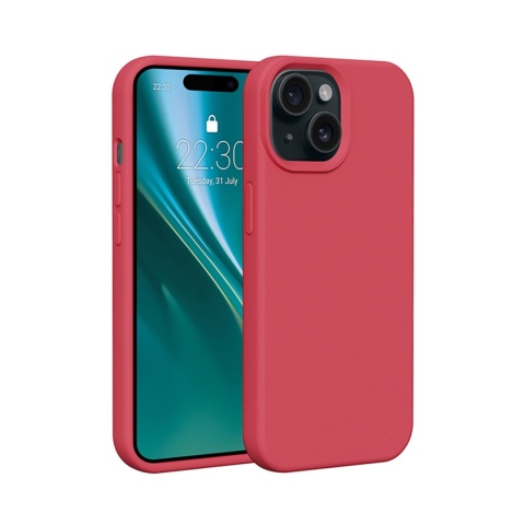 Nakładka Etteri Silicone Case do iPhone 11 malinowa
