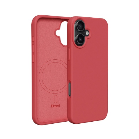Nakładka Etteri Silicone Mag case do iPhone 17 Pro malinowa