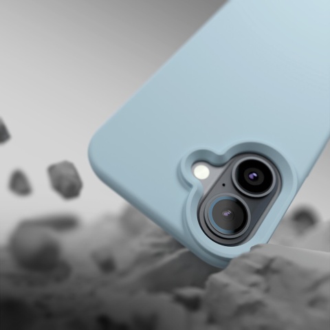 Nakładka Etteri Silicone Mag case do iPhone 17 jasnoniebieska