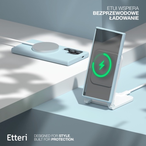 Nakładka Etteri Silicone Mag do Samsung Galaxy S25 Ultra jasnoniebieska