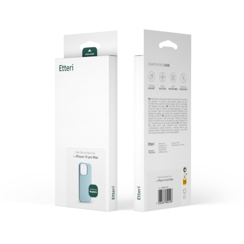 Nakładka Etteri Silicone Mag do iPhone 14 6,1" jasnoniebieska