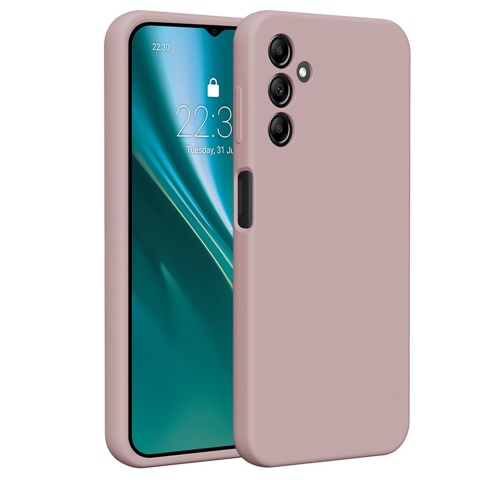Nakładka Etteri Silicone Case do Samsung Galaxy A14 jasnoróżowa