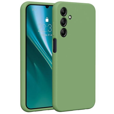 Nakładka Etteri Silicone Case do Samsung Galaxy A25 5G (global) jasnozielona