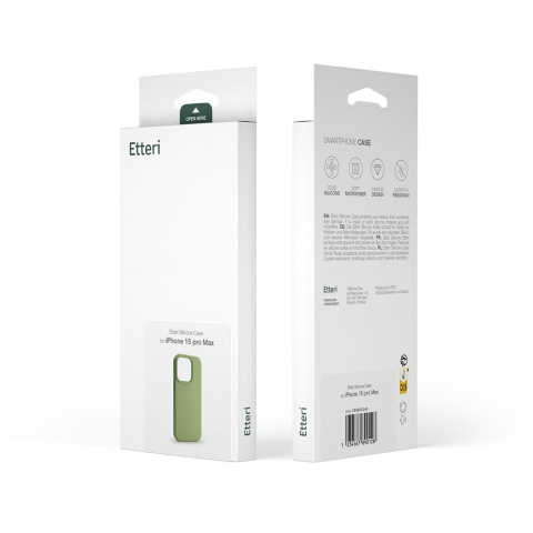 Nakładka Etteri Silicone Case do Samsung Galaxy A34 5G jasnozielona