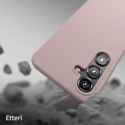 Nakładka Etteri Silicone Case do Samsung Galaxy S24 Plus jasnoróżowa