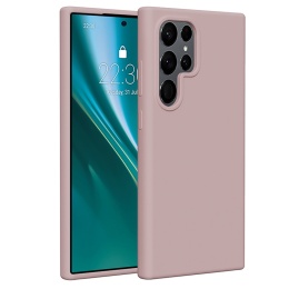 Nakładka Etteri Silicone Case do Samsung Galaxy S24 Ultra jasnoróżowa