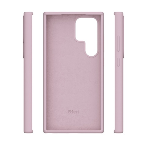 Nakładka Etteri Silicone Case do Samsung Galaxy S25 Ultra jasnoróżowa