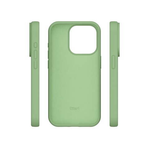 Nakładka Etteri Silicone Case do iPhone 13 6,1" jasnozielona