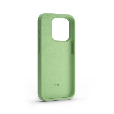 Nakładka Etteri Silicone Case do iPhone 15 Pro 6,1" jasnozielona