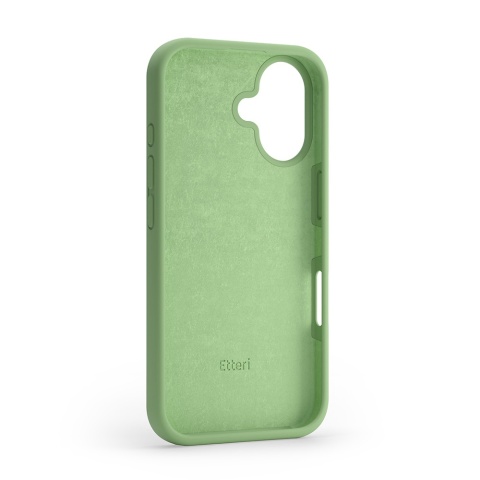 Nakładka Etteri Silicone Case do iPhone 16 Plus 6,7" jasnozielona