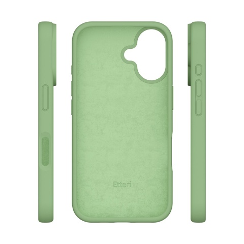 Nakładka Etteri Silicone Case do iPhone 16 Plus 6,7" jasnozielona