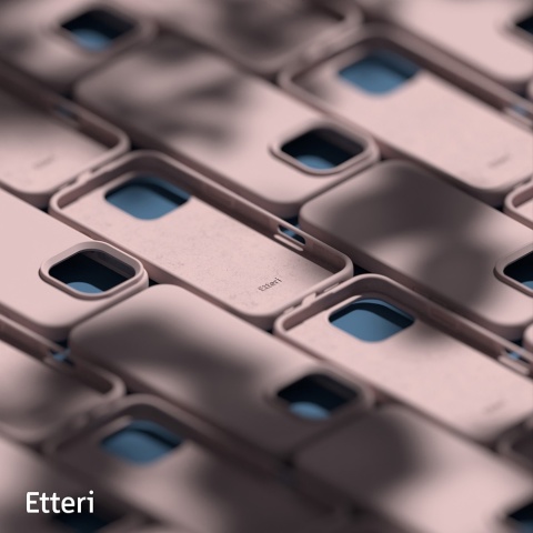 Nakładka Etteri Silicone Case do iPhone 16 Pro Max 6,9" jasnoróżowa