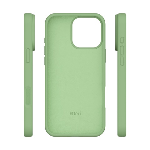 Nakładka Etteri Silicone Case do iPhone 16 Pro Max 6,9" jasnozielona