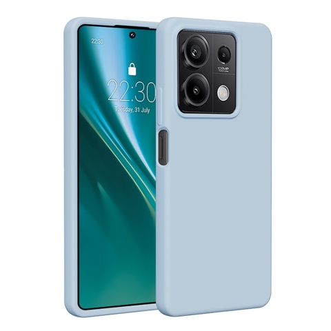 Nakładka Etteri Silicone Case do Xiaomi Redmi Note 13 5G jasnoniebieska