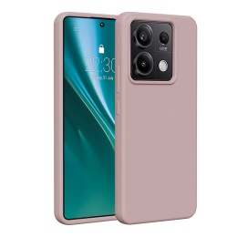 Nakładka Etteri Silicone Case do Xiaomi Redmi Note 13 Pro 5G jasnoróżowa