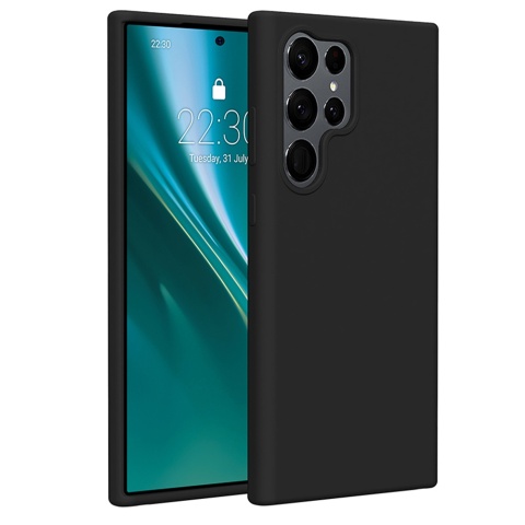 Nakładka Etteri Silicone Case do Samsung Galaxy S23 Ultra czarna