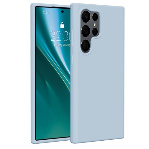 Nakładka Etteri Silicone Case do Samsung Galaxy S23 Ultra jasnoniebieska
