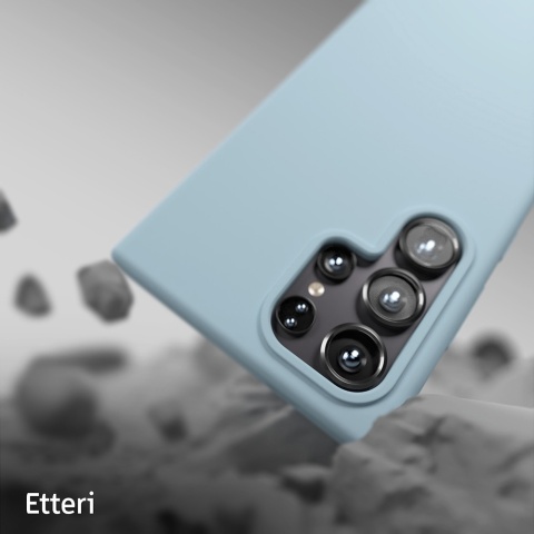 Nakładka Etteri Silicone Case do Samsung Galaxy S24 Ultra jasnoniebieska