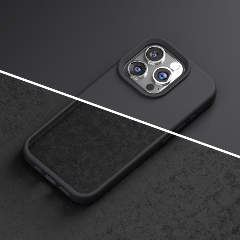 Nakładka Etteri Silicone Case do iPhone 12 / 12 Pro 6,1" czarna