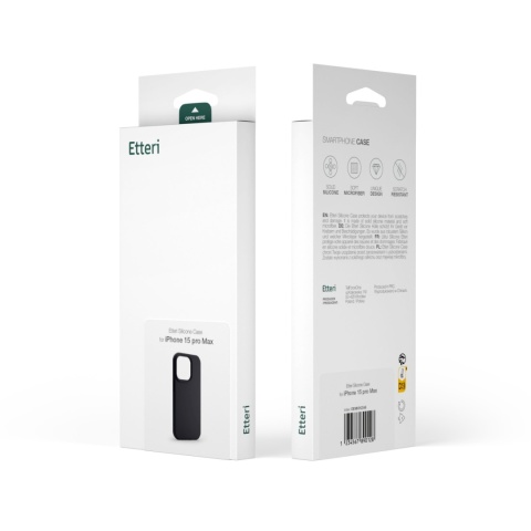 Nakładka Etteri Silicone Case do iPhone 14 6,1" czarna