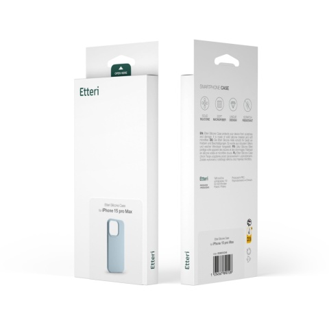 Nakładka Etteri Silicone Case do iPhone 14 6,1" jasnoniebieska