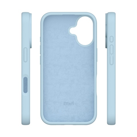 Nakładka Etteri Silicone Case do iPhone 16 Plus 6,7" jasnoniebieska