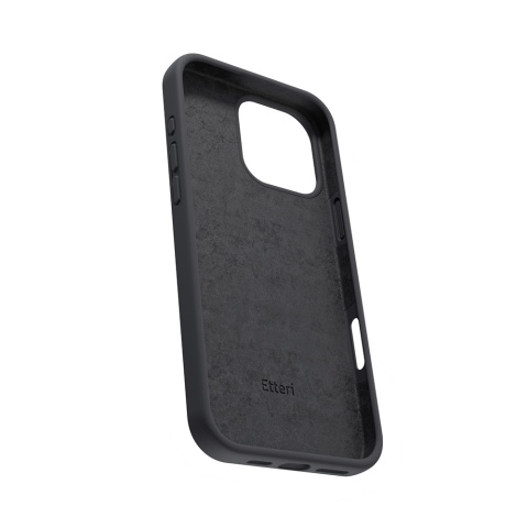 Nakładka Etteri Silicone Case do iPhone 16 Pro Max 6,9" czarna