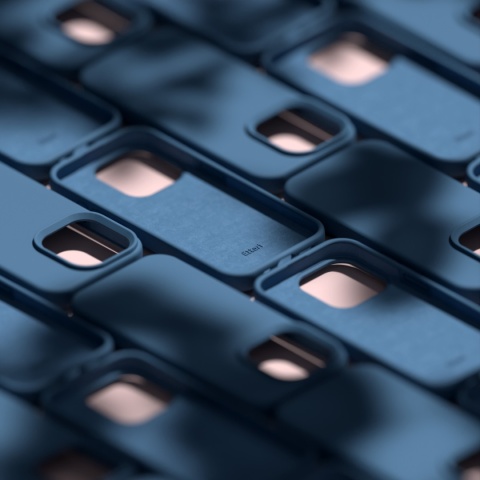 Nakładka Etteri Silicone Case do Samsung Galaxy A34 5G ciemnoniebieska