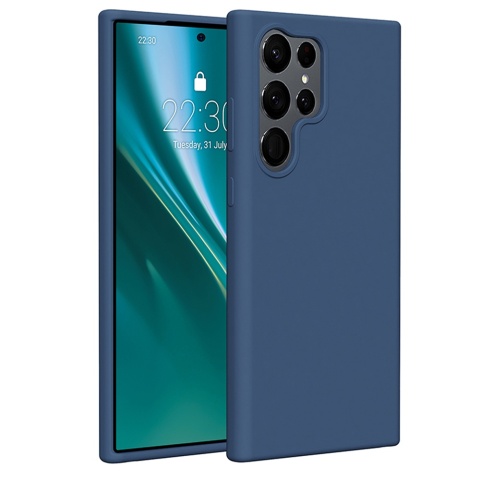 Nakładka Etteri Silicone Case do Samsung Galaxy S23 Ultra ciemnoniebieska