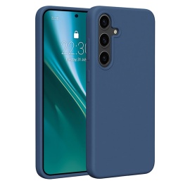 Nakładka Etteri Silicone Case do Samsung Galaxy S24 Plus ciemnoniebieska