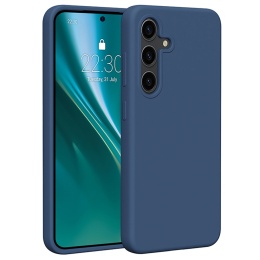 Nakładka Etteri Silicone Case do Samsung Galaxy S24 ciemnoniebieska