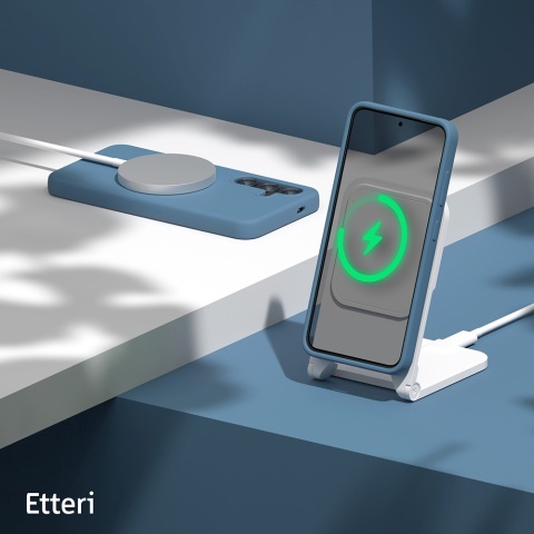 Nakładka Etteri Silicone Case do Samsung Galaxy S24 ciemnoniebieska