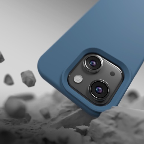 Nakładka Etteri Silicone Case do iPhone 14 6,1" ciemnoniebieska