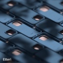 Nakładka Etteri Silicone Case do iPhone 16 Pro 6,3" ciemnoniebieska
