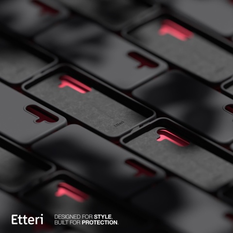 Nakładka Etteri Silicone Mag do Samsung Galaxy S25 Plus czarna