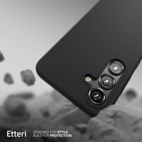 Nakładka Etteri Silicone Mag do Samsung Galaxy S25 Plus czarna