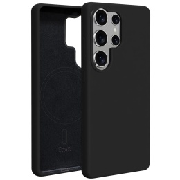 Nakładka Etteri Silicone Mag do Samsung Galaxy S25 Ultra czarna