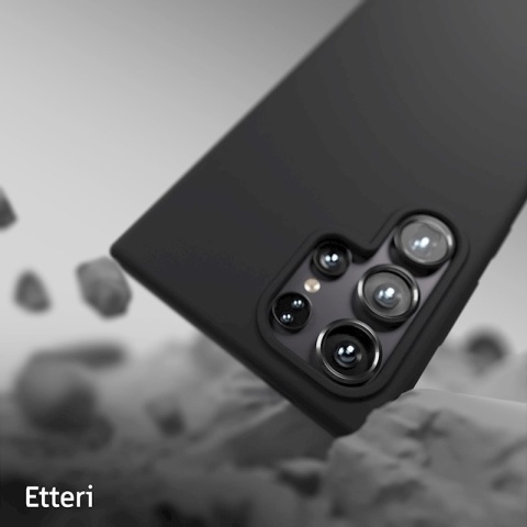 Nakładka Etteri Silicone Mag do Samsung Galaxy S25 Ultra czarna