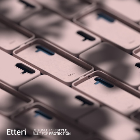 Nakładka Etteri Silicone Mag do Samsung Galaxy S25 jasnoróżowa