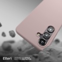 Nakładka Etteri Silicone Mag do Samsung Galaxy S25 jasnoróżowa