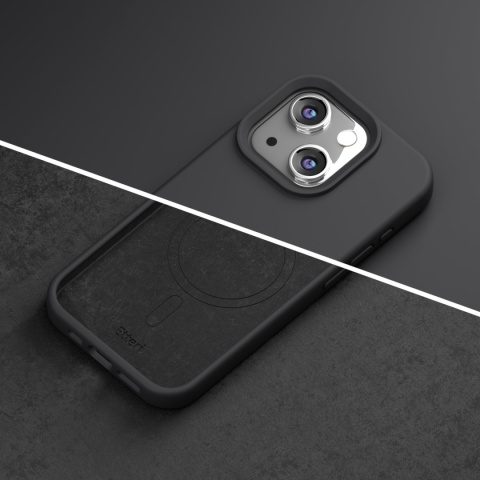 Nakładka Etteri Silicone Mag do iPhone 15 6,1" czarna