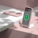 Nakładka Etteri Silicone Mag do iPhone 15 6,1" jasnoróżowa