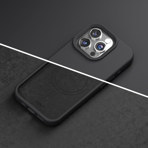 Nakładka Etteri Silicone Mag do iPhone 15 Pro Max 6,7" czarna